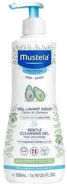 MUSTELA BABY GENTLE CLEANSING GEL HAIR AND BODY 500ml
