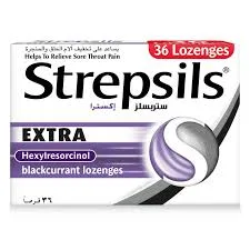 STREPSILS EXTRA BLACKCURRENT 36'S