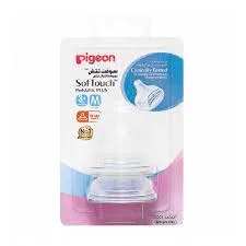 PIGEON  PERISTALTIC PLUS NIPPLE MEDIUM (3+M) 2 PS  ANTI COLIC