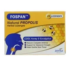 FOSPAN PROPOLIS LOZENGES 24'S