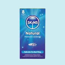 SKINS CONDOMS NATURAL 8'S