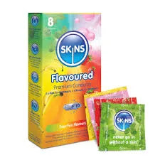SKINS CONDOMS FLAVORS 8'S