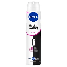 NIVEA DEO SPRAY INVISIBLE BLACK&WHITE CLEAR WOMAN 150ML
