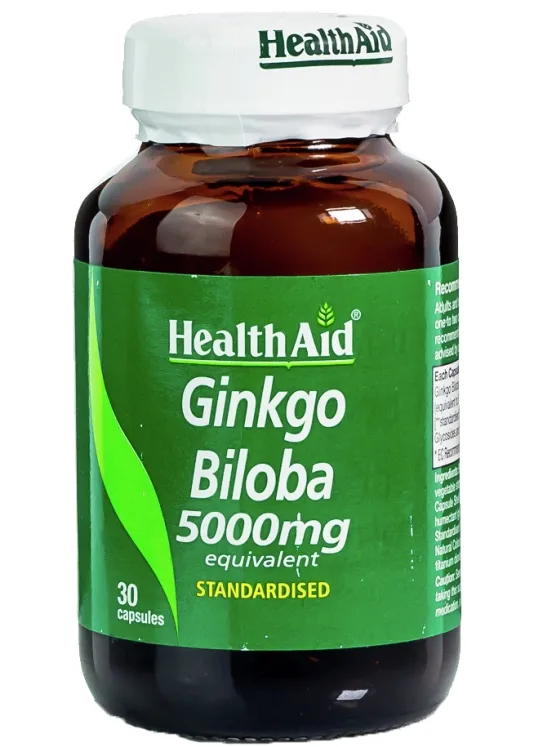 Health AID GINKGOBILOBA 5000MG 30TAB