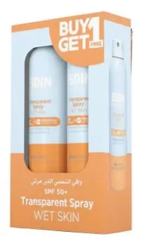 ISDIN Fotoprotector Transparent Spray WET SKIN SPF 50+ - 250ml (Buy 1 Get 1 Promo Pack)