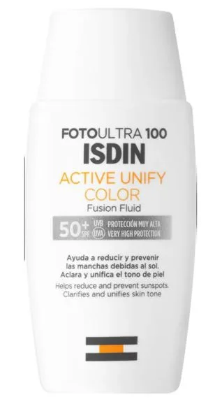 ISDIN FOTO ULTRA 100 ACTIVE SUNSCREEN UNIFY FUSION FLUID COLOR 50ML
