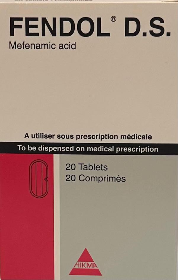 FENDOL DS 500MG 20 TAB