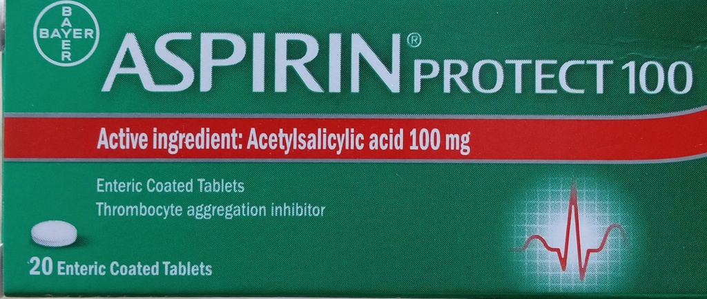 ASPIRIN PROTECT 100MG TAB 20 S