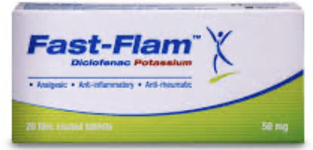 FASTFLAM 50MG 20TAB