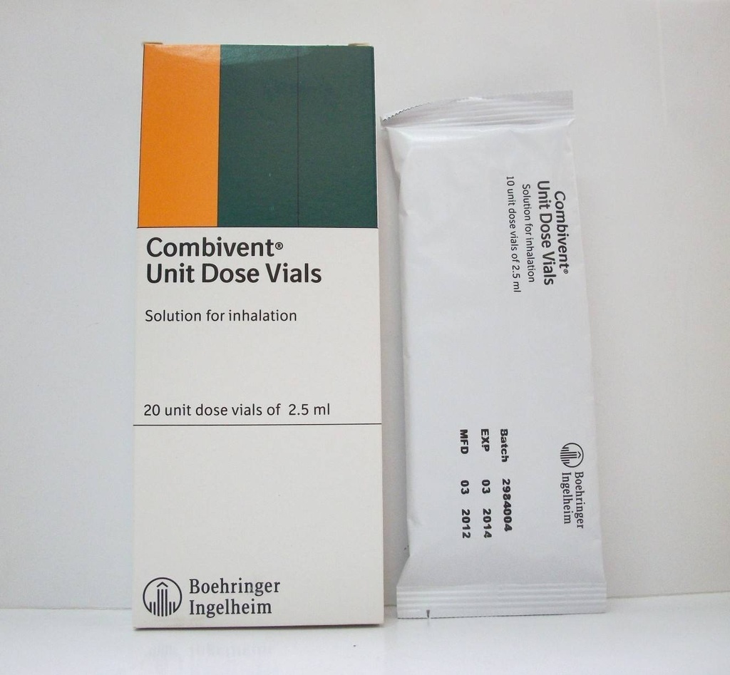 COMBIVENT VIAL 2.5/0.5mg INHAL 20's