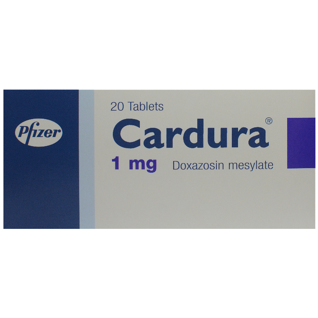 CARDURA 1mg TAB 20's