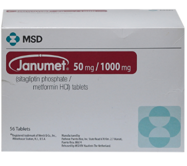 JANUMET 50/1000MG TABLETS 56'S
