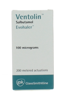 VENTOLIN EVOHALER 100MCG 200 DOSES