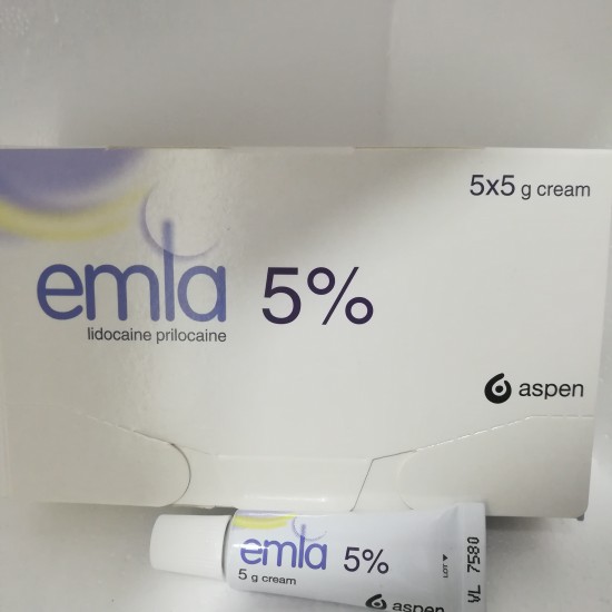 EMLA CREAM 5% 5GM X PACK OF 5 TUBES
