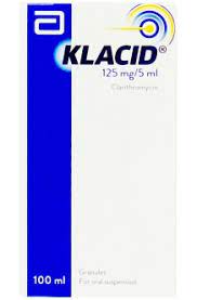 KLACID 125MG/5ML SUSPN 100ML