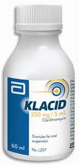 KLACID 250MG/5ML SUSPN 100ML