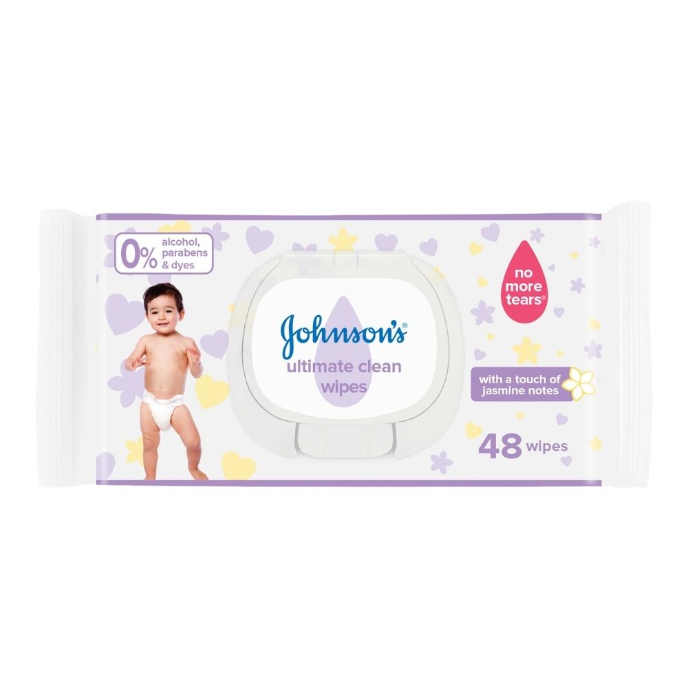 JOHNSON & JOHNSON BABY WIPES ULTIMATE CLEAN 48'S 