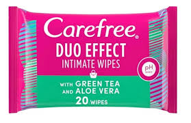 CAREFREE WIPES DUO EFFECT INTIMATE WIPES