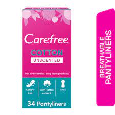 CAREFREE BREATHABLE PANTYLINERS 34'S