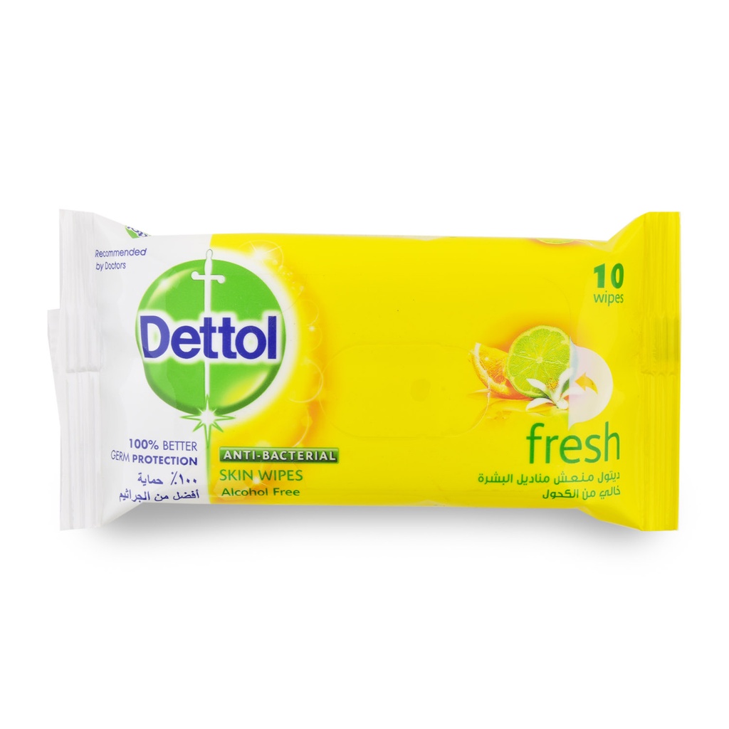 DETTOL WIPES FRESH 10S