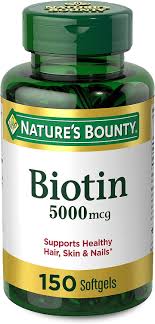 Nature's Bounty Biotin 5000mcg 150 softgels