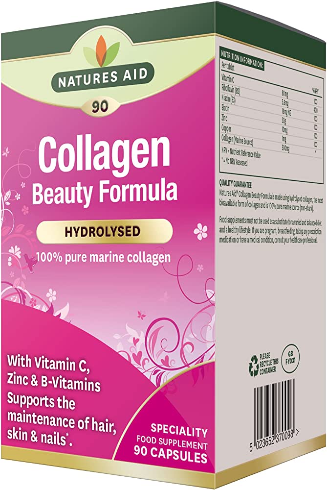 Natures Aid Collagen Beauty Formula  90 capsules 
