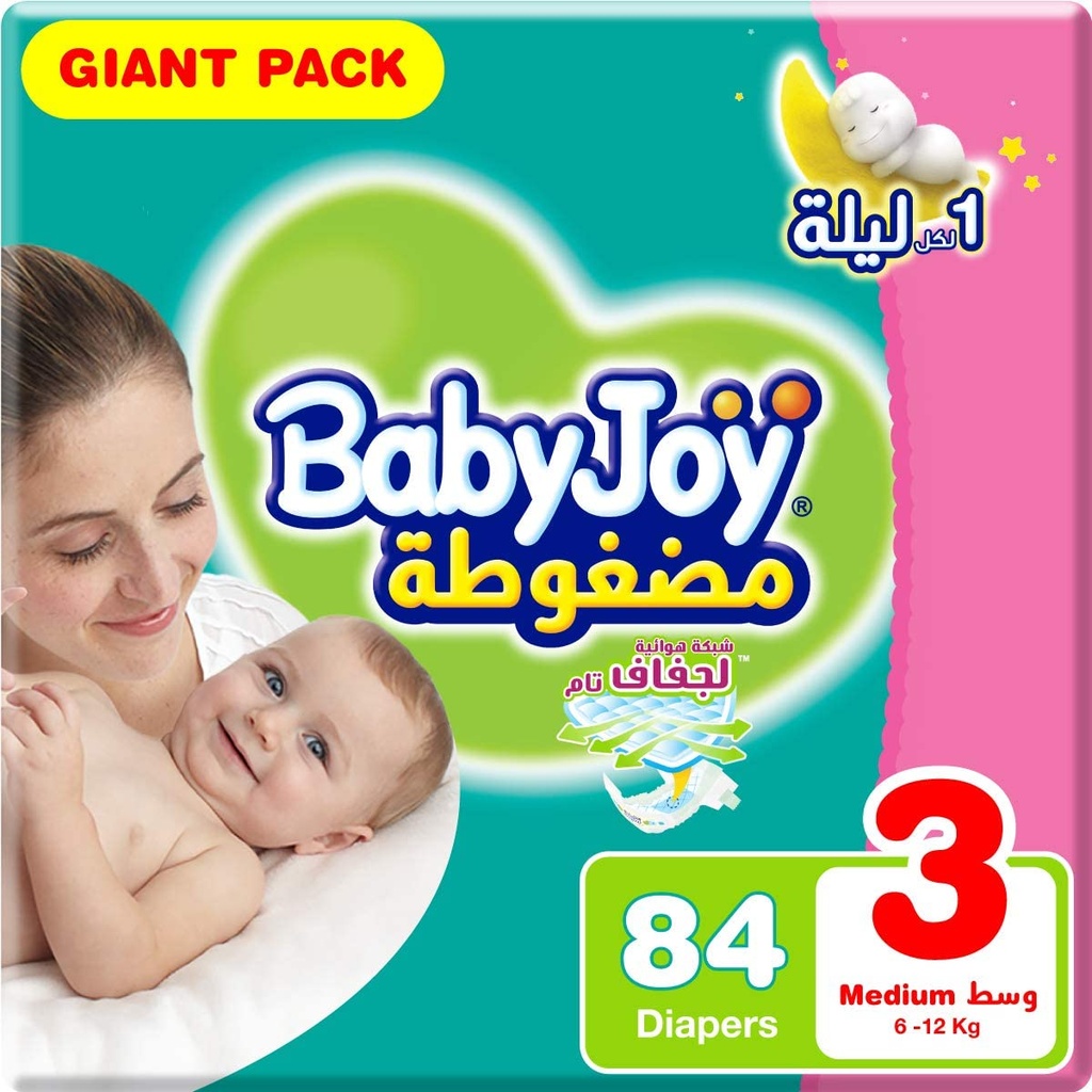 BABY JOY MEDIUM 6-12kG GIANT BACK 84'S