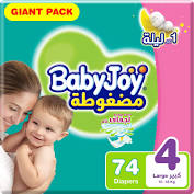 BABY JOY 4 LARGE 10-18KG GIANT BACK 74'S