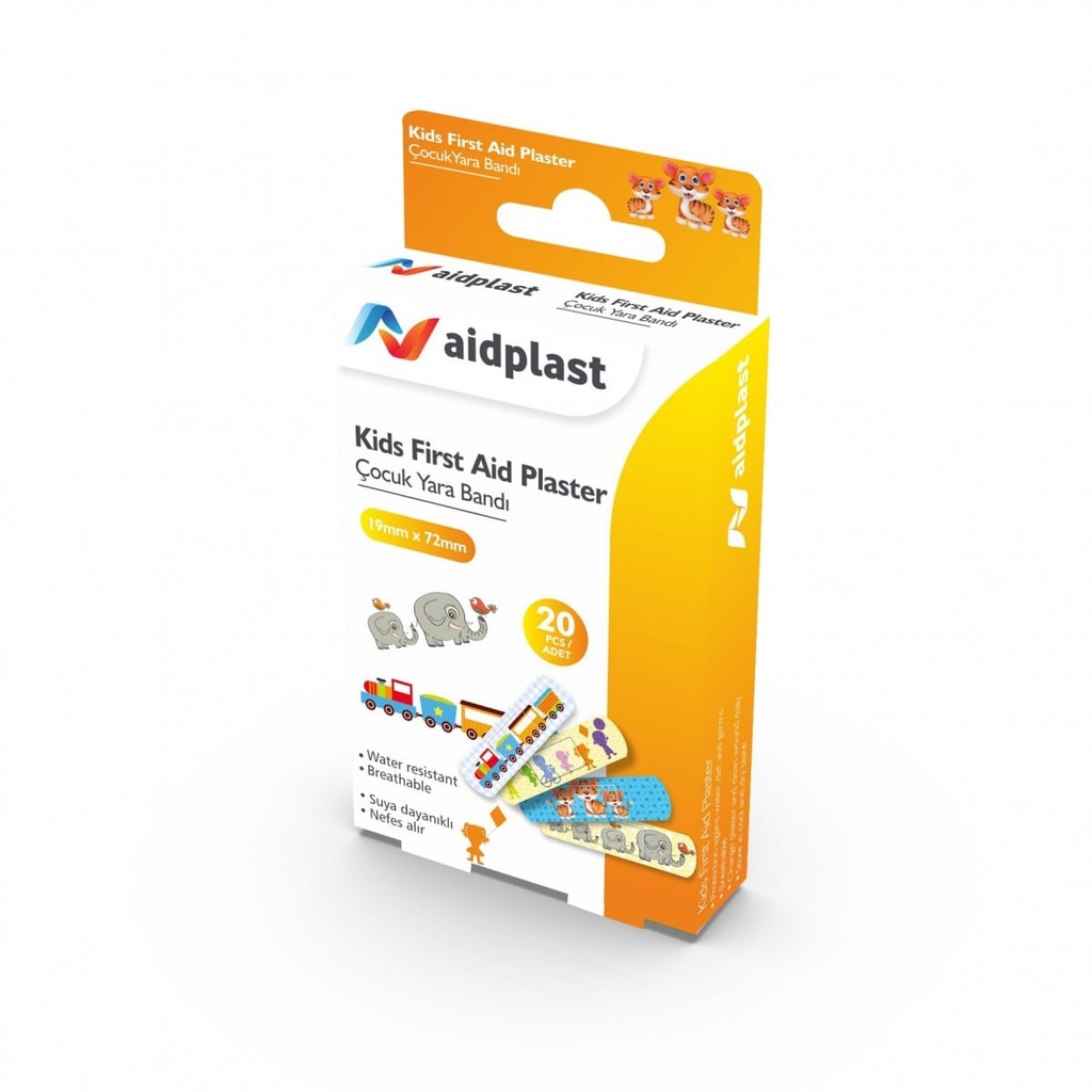 AIDPLAST KIDS FIRST AID PLASTERS 20'S