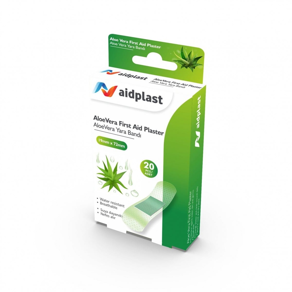 AIDPLAST ALOE VERA FIRST PLASTERS 20'S