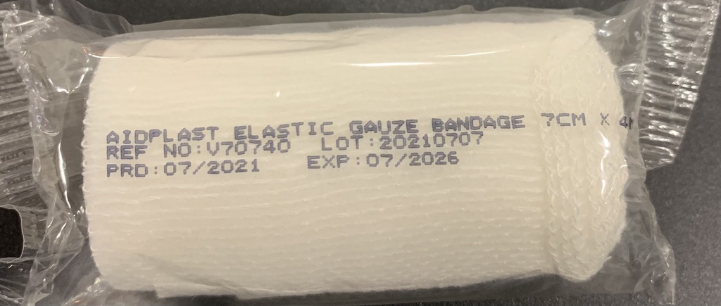 AIDPLAST GAUZE BANDAGE 7CM×4M