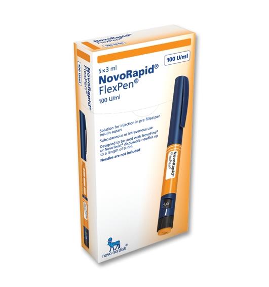 NOVORAPID FLEXPEN 100IU/ml 3ml 5 pens
