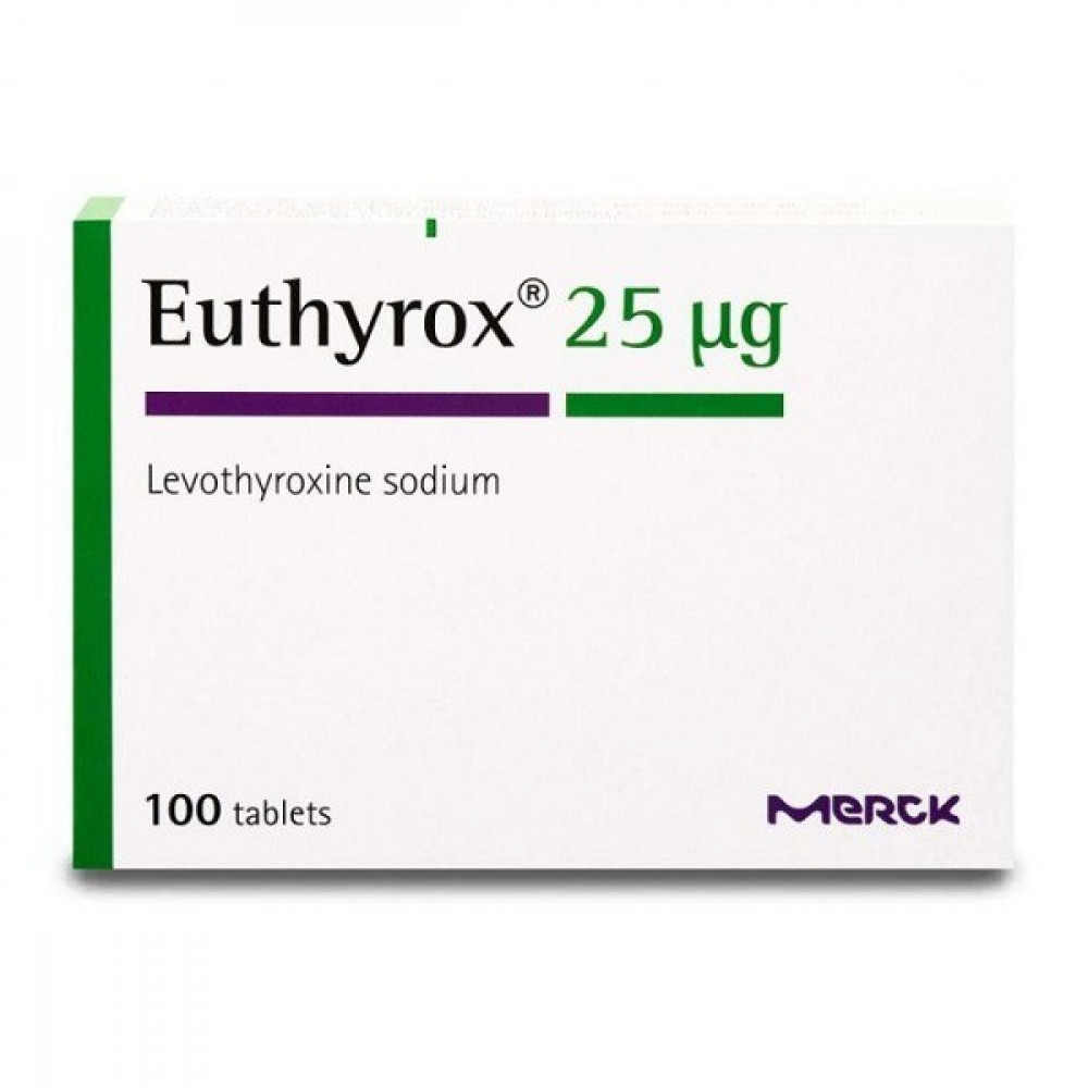 EUTHYROX 25mcg 100 tablets