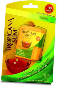 TROPICANA SLIM 100 TABLETS ZERO CALORIES