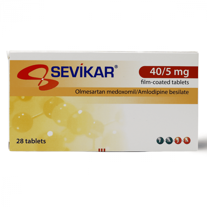 SEVIKAR 40MG/5MG TABS 28'S