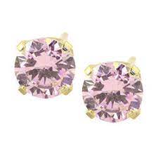 Caflon singles medical diamond shape ear ring