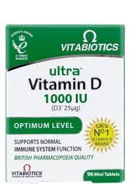Vitabiotics Ultra D-3 96 TABS 1000 IU