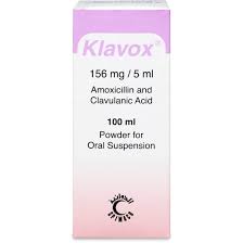 KLAVOX 156MG/5mg powder for suspension 100ml