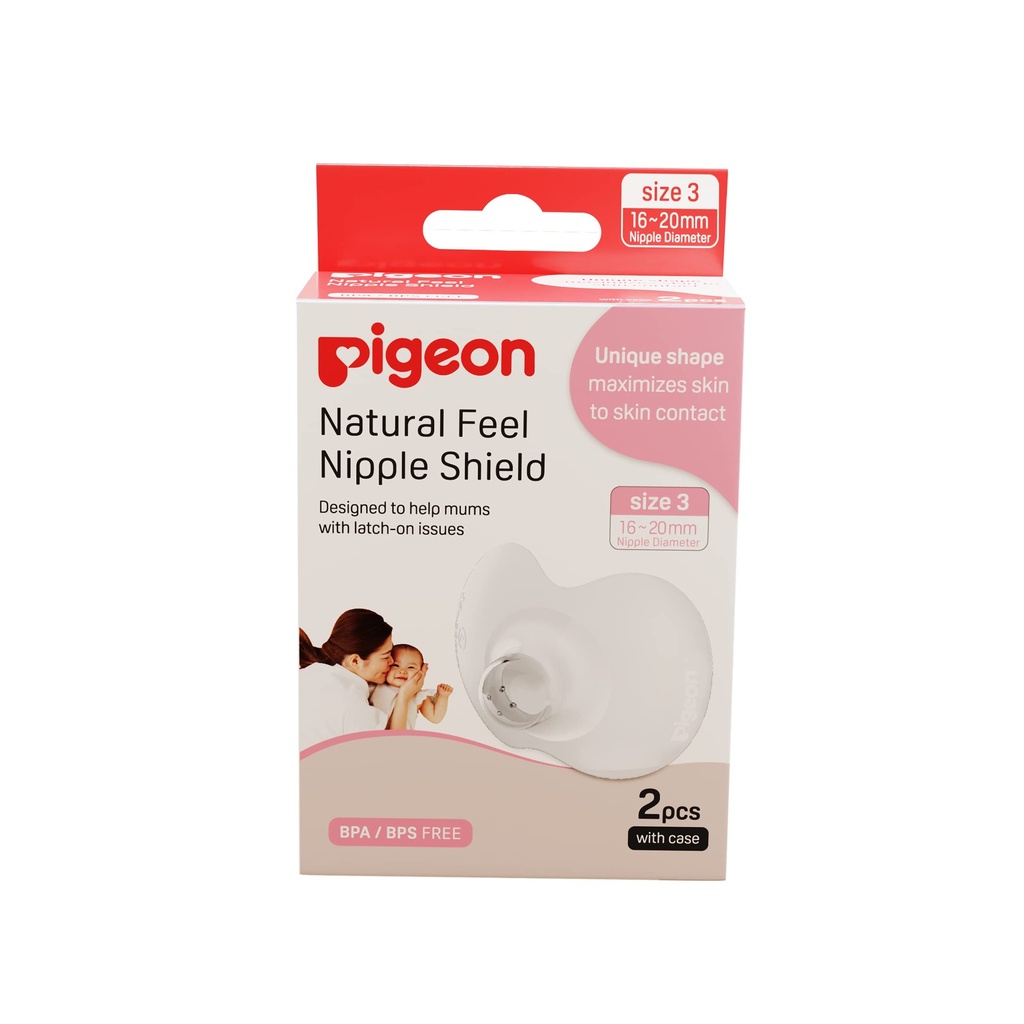 PIGEON (79319) NATURAL FEEL NIPPLE SHIELD SIZE LARGE