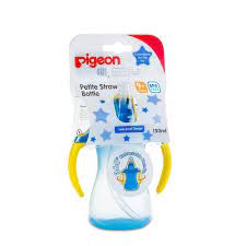 PIGEON  STRAW BOTTLE 150ML (BLUE)