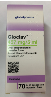 GLOCLAV 457MG/5ML POWDER FOR SUSPENSION