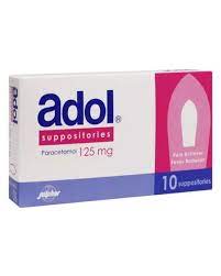 ADOL 125 MG Suppository 10 S
