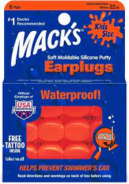 Mack's earplugs soft silicone putty 6 pair Kids