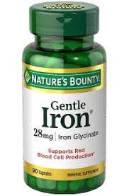 Nature's Bounty Gentle Iron 28mg 90 capsules