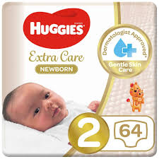 HUGGIES NEWBORN S2, 64'S