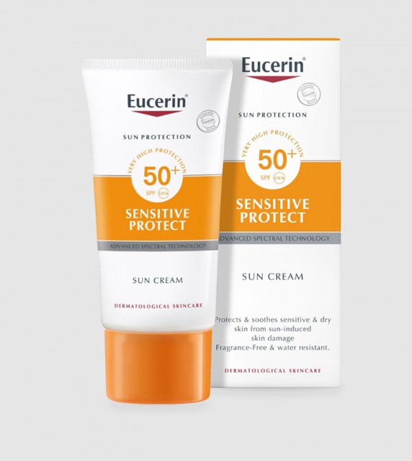 Eucerin Sun Creme Sensitive Protect SPF 50 50ml (BUY 1 GET 1 FREE)