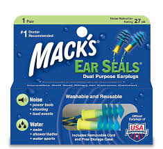 Mack's EAR SEAL EAR PLUGS BLUE/YELLOW