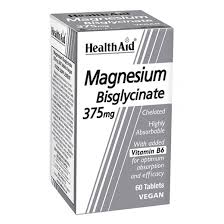 Health Aid MAGNSEIUM BISGLYCINATE 375MG 60TAB