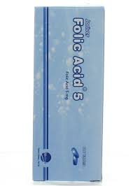 JORIVER FOLIC ACID 5MG 100'S