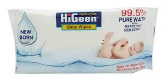 HIGEEN BABY WIPES 66'S
